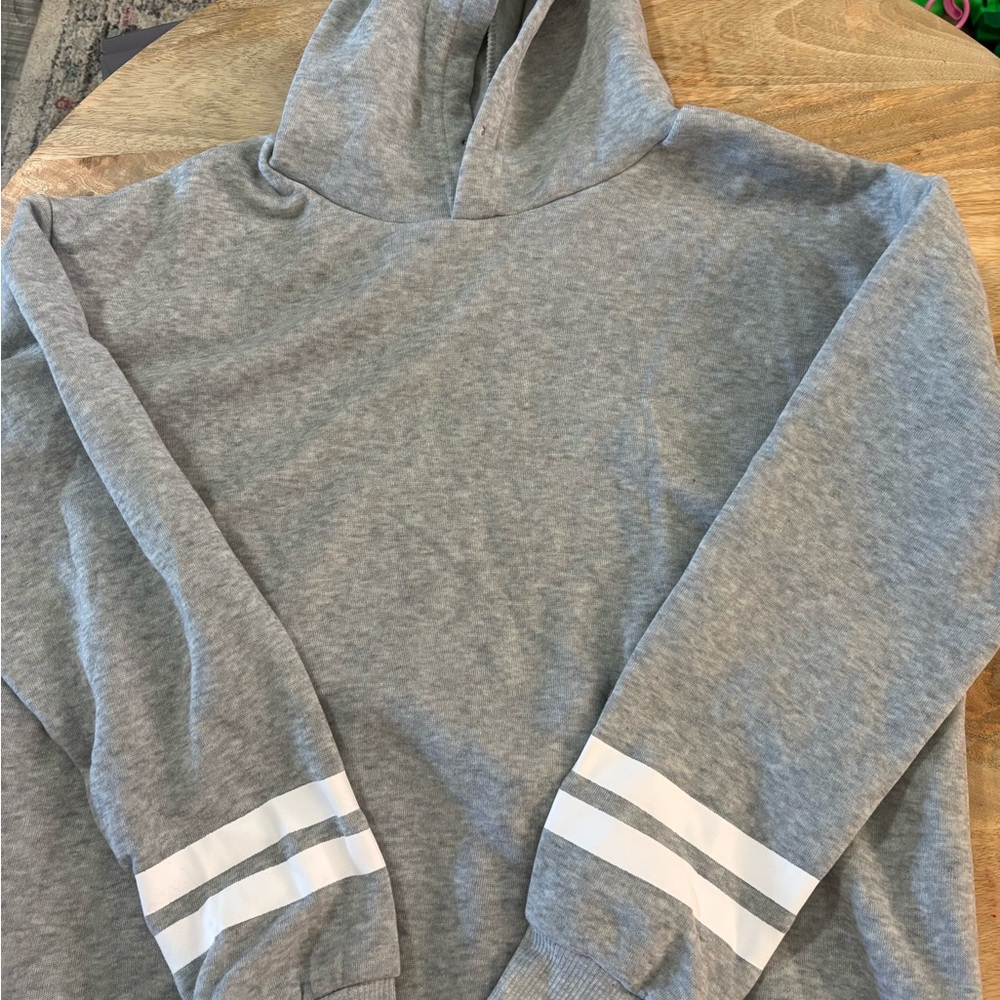 Gray Hooded women’s sweatshirt